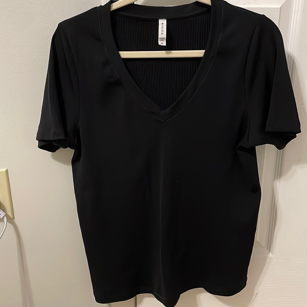 Athleta Renew Seamless Tee-Black